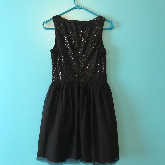 Black Sequin Dress - Picture 3 of 4
